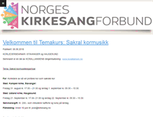Tablet Screenshot of kirkesang.no